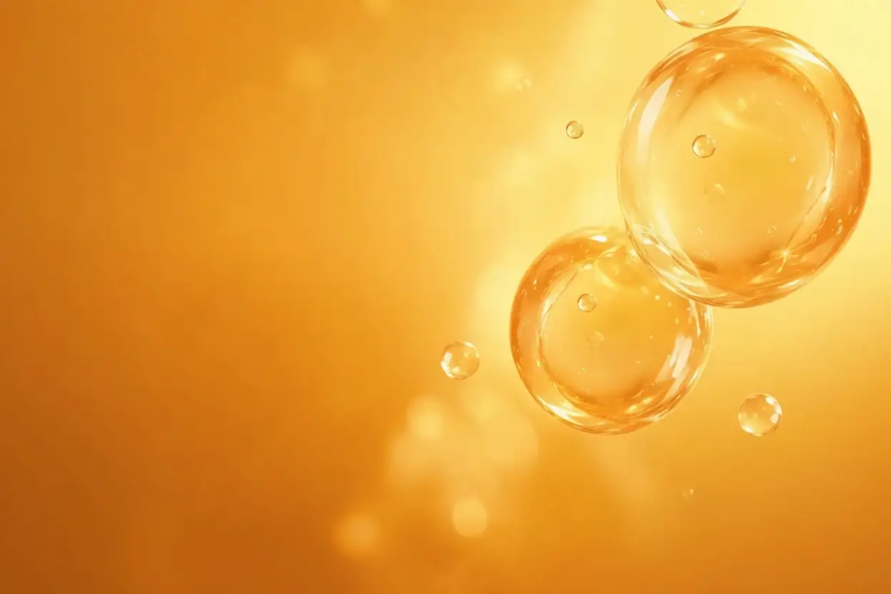 Gereinigtes Blutplasma — gold-orange Tönung